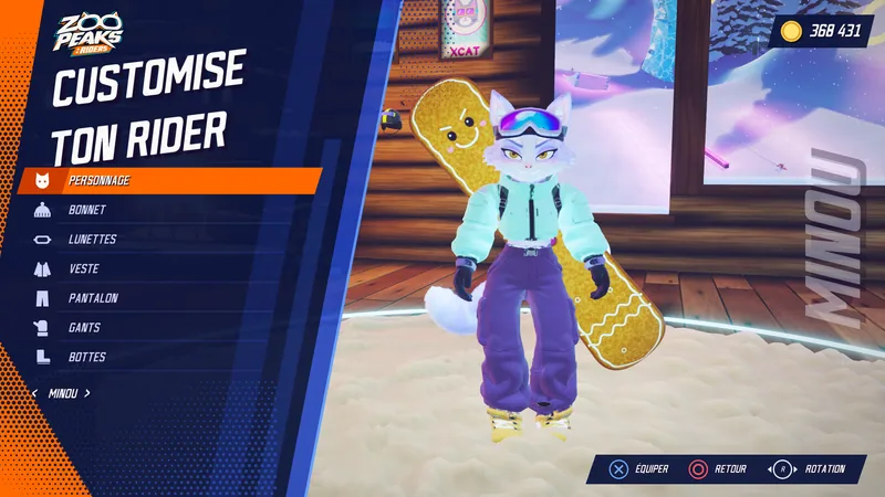 Personnalisation de la tenue au chalet.