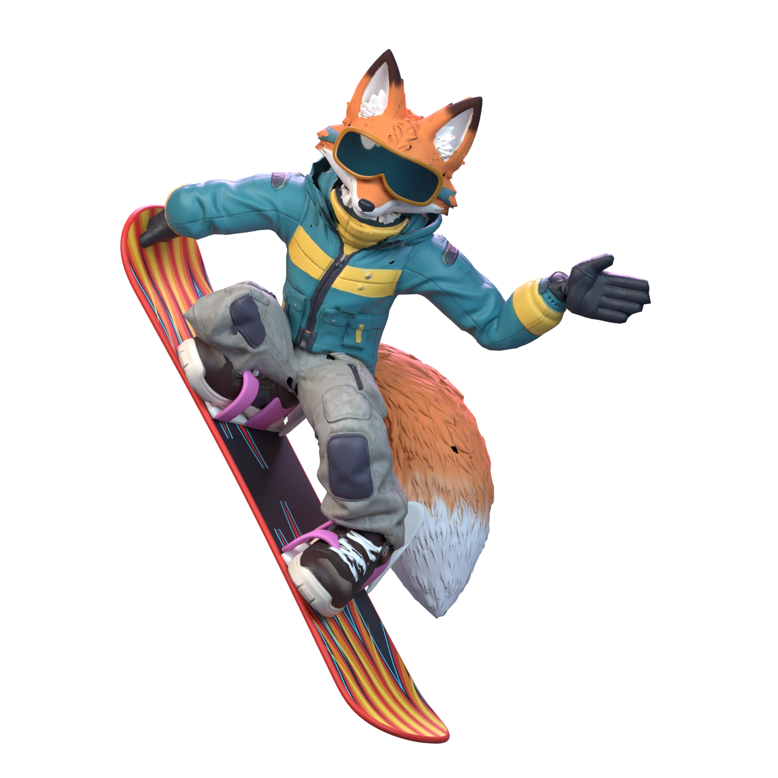 Pit, en pleine figure freestyle, dans Zoo Peaks : Riders.